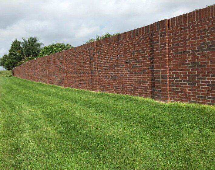 Brick fence